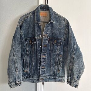 Vintage Levi’s Denim Jacket Men’s Size S Blue Trucker Dark Acid 70507-0227 USA